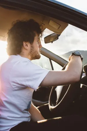 Man Driving Car