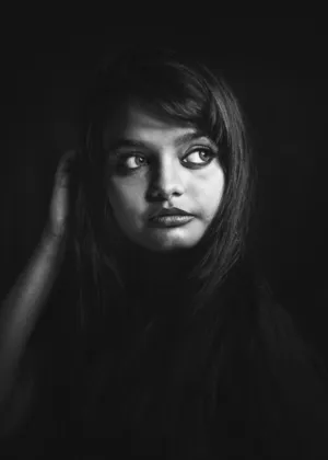 Black And White Portrait
