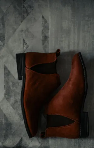 Brown Suede Chelsea Boots