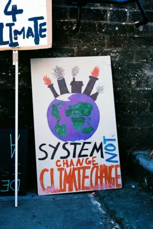 Climate Change Protest Sign