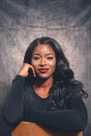 Black Woman In Black Outfit