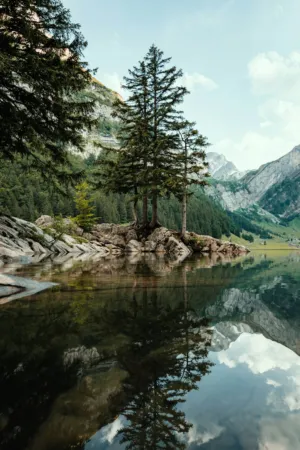 Mountain Lake Reflection