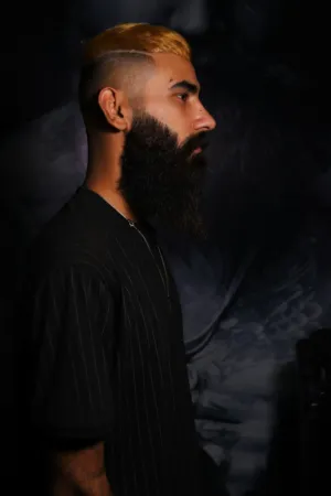 Bearded Man In Profile