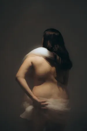 Nude Figure With Veil