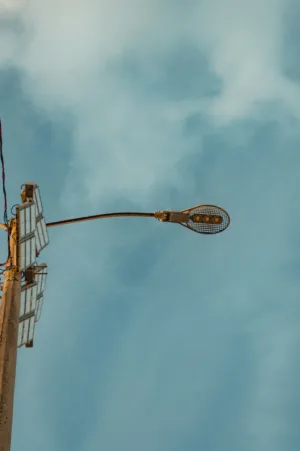 Street Lamp With Tennis Racket Design