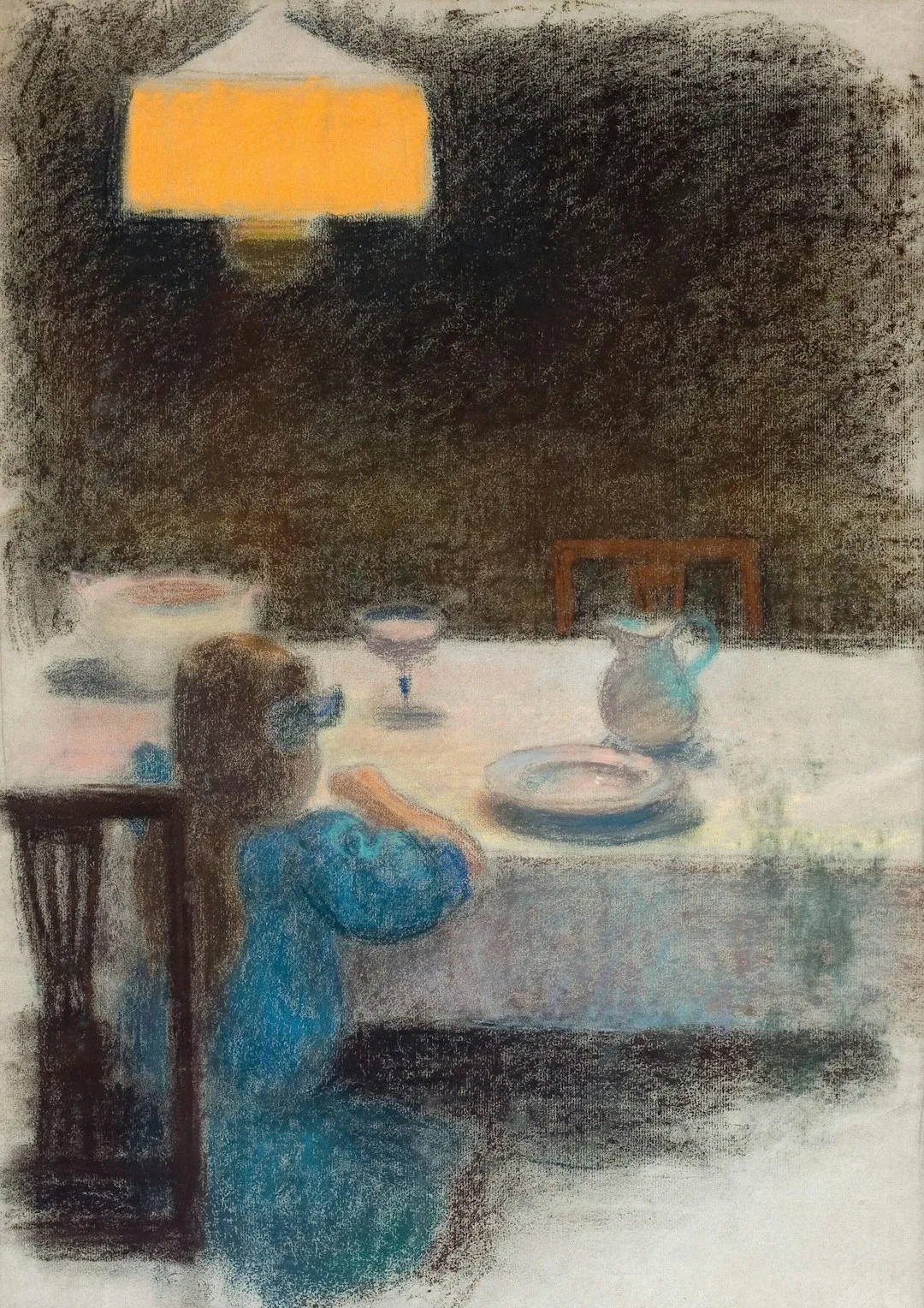 Girl At The Table