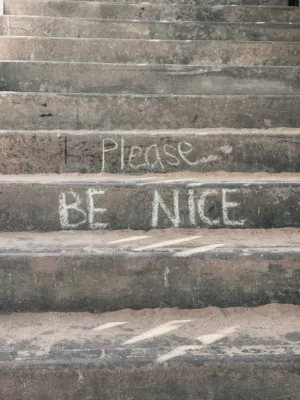 Please Be Nice Stairs