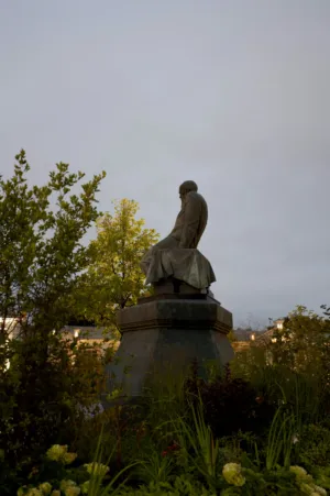 Statue In Garden
