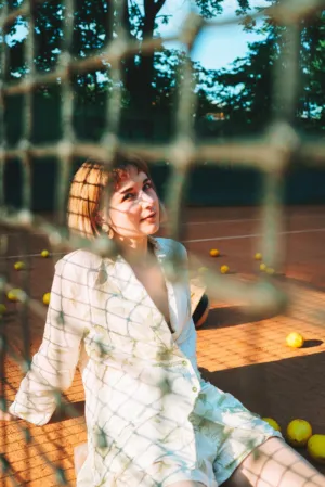 Sunny Tennis Court
