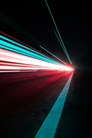 Night Traffic Trails
