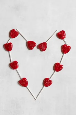 Heart-Shaped Lollipops