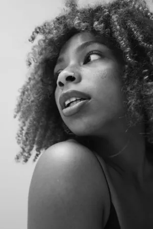 Curly Hair Portrait