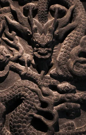 Stone Dragon Carving