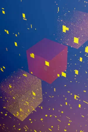 Abstract Cubes In Space