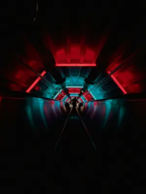 Red And Blue Tunnel