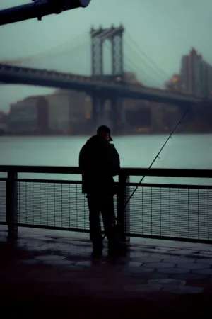 Silhouette Of A Fisherman