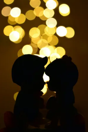 Romantic Kiss Silhouette