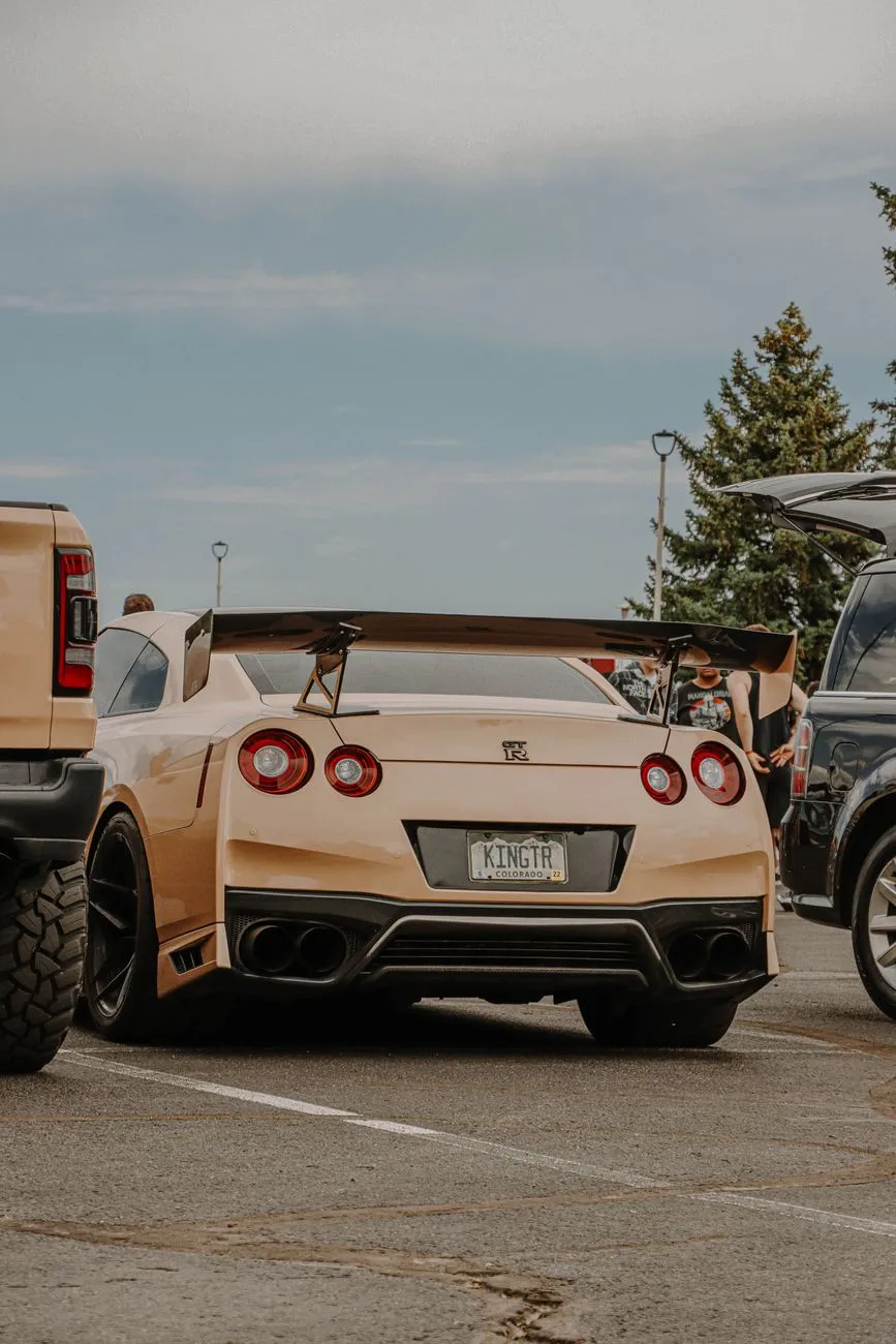 Nissan Gt-R In A Parking Lot