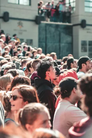 Crowd At An Outdoor Event