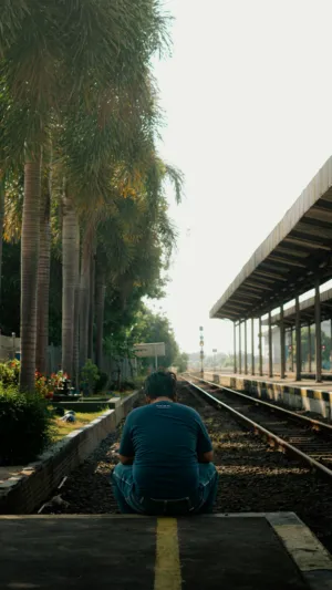 Solitude On The Train Station