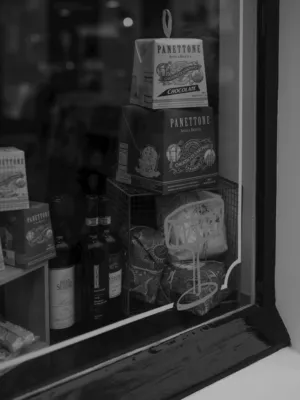 Panettone And Wine Display