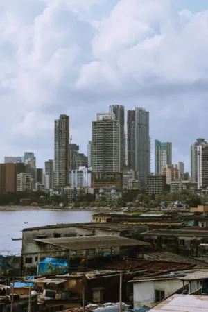 Cityscape With Modern Skyscrapers