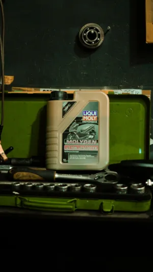 Motorcycle Oil And Tools