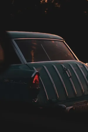 Classic Car At Sunset