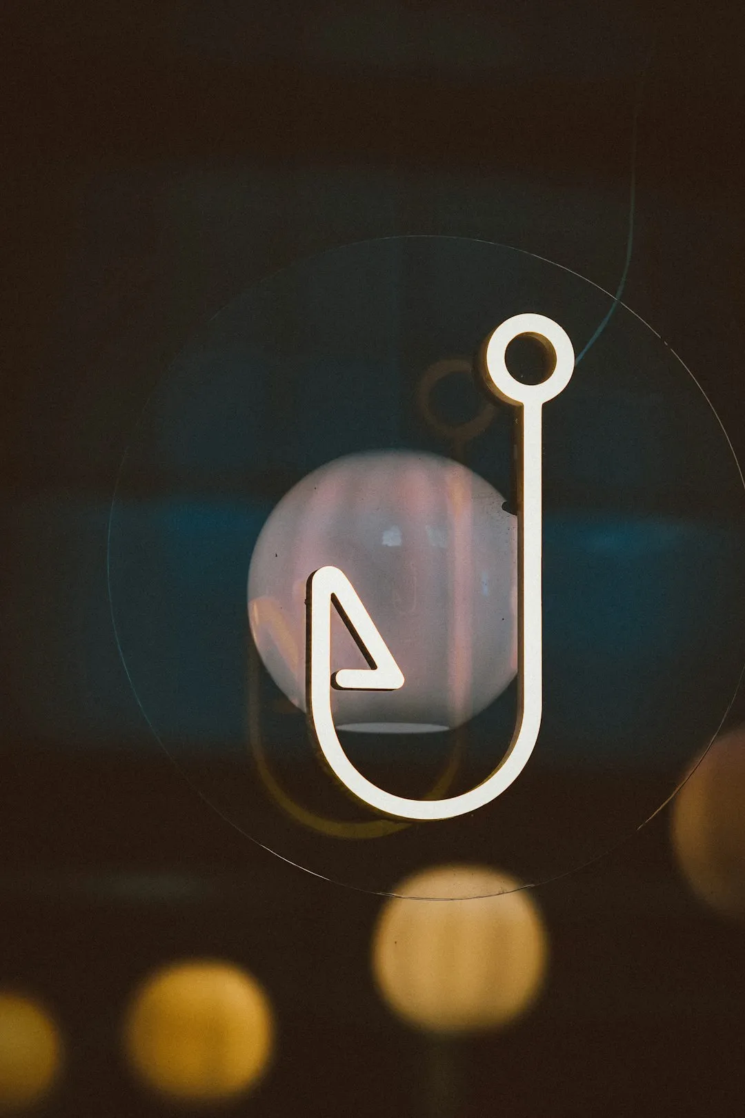 Fishing Hook Neon Sign