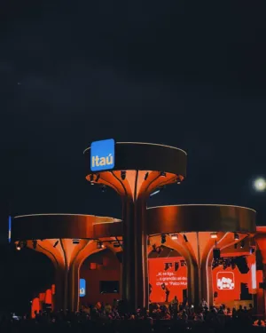 Nighttime Concert Stage
