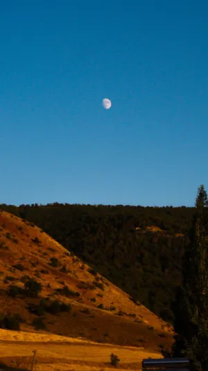 Moonrise Over The Hills