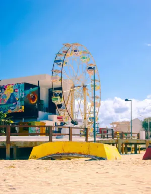 Ferris Wheel On The Beach