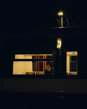 Night Train Window