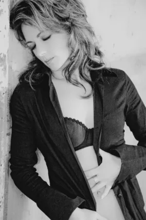 Black And White Fashion Portrait