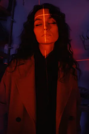Laser Light Portrait