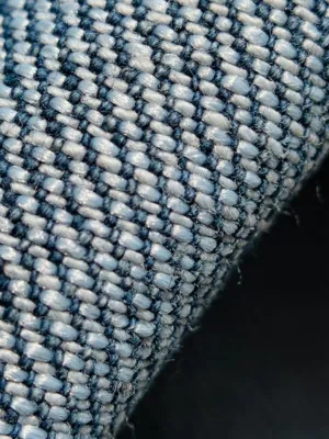 Blue And White Textured Fabric