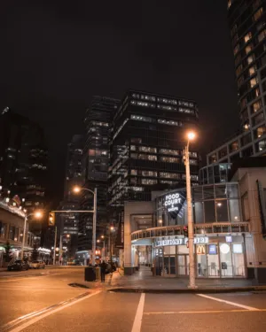 Vancouver Night Cityscape