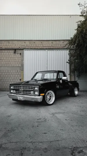 Black Classic Pickup Truck