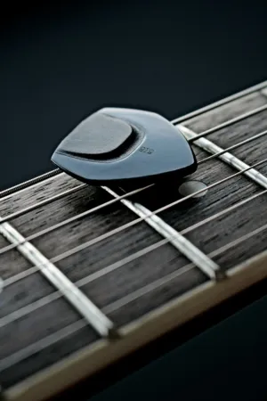 Guitar Fretboard With Pick
