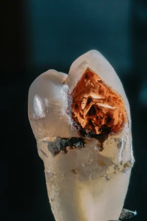 Tooth With Filled Cavity