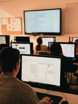 Students In A Computer Lab
