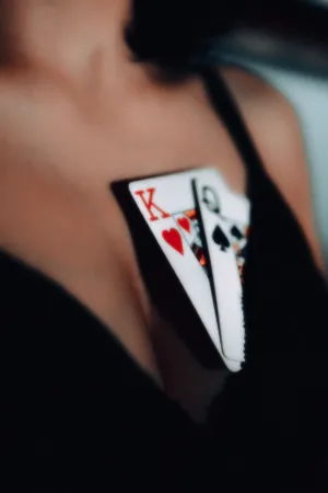 Playing Card Brooch
