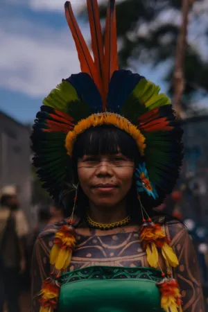 Colorful Indigenous Portrait