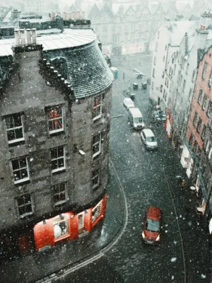 Snowy Cityscape