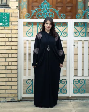 Black Abaya With Embroidery