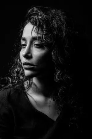 Curly Hair Portrait