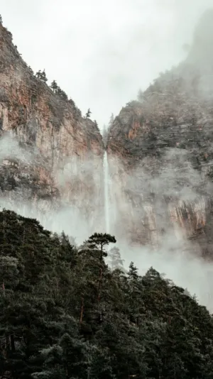 Misty Mountain Waterfall