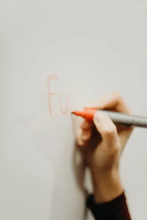 Handwriting On A White Surface