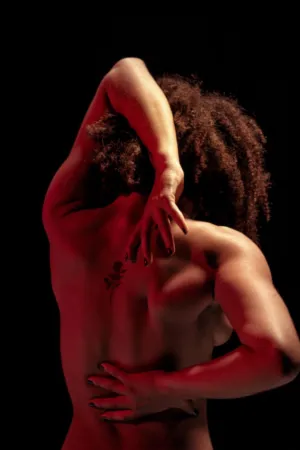 Nude Figure With Red Lighting
