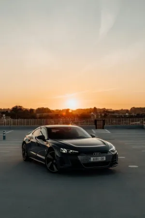 Audi At Sunset